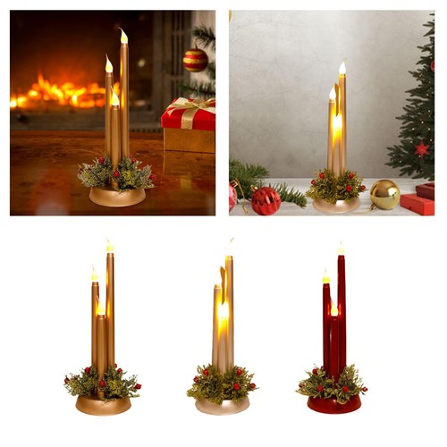 Candele natalizie senza fiamma