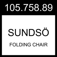 Sedia pieghevole IKEA SUNDSO SUNDSÖ verde chiaro da esterno 105.758.89