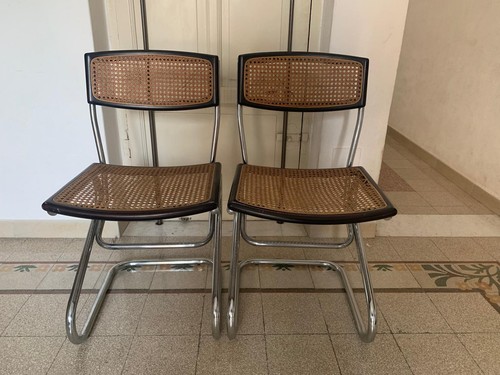 Coppia sedie cantilever - di,
