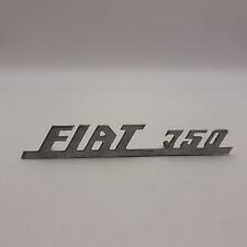 Scritta fregio targhetta badge emblema Fiat 750 in metallo nuova pe auto d'epoca