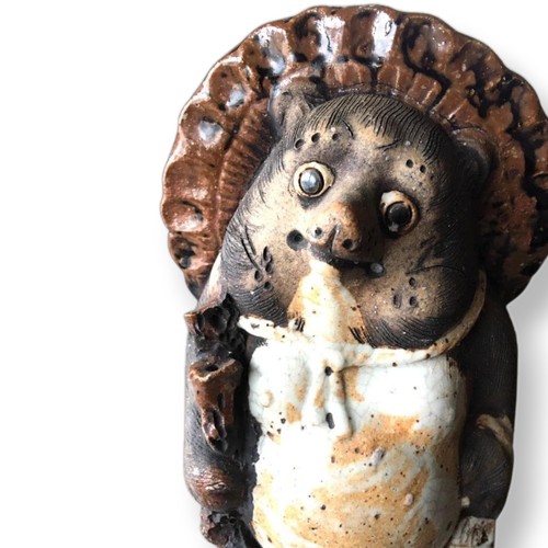 Statua ceramica cane procione