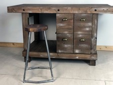 Sgabello alto H69cm INDUSTRIAL By IL BAULE colore NOCE/FLATTING PERSONALIZZABILE