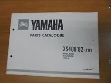 catalogo ricambi moto yamaha xs 400 1982   in inglese, per ritiro a mano 