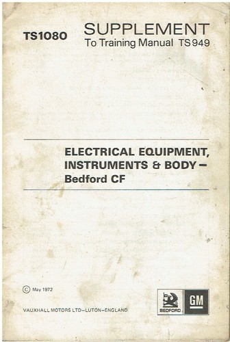 Bedford 1972 supplemento - bedford, cf