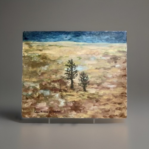 Tableau ancien huile - , paysage