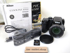 [QUASI COME NUOVO nella SCATOLA] Nikon Coolpix B500 16,0 megapixel fotocamera digitale nera dal GIAPPONE DDP
