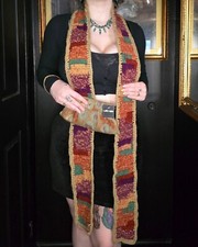 Set sciarpa all'uncinetto Boho