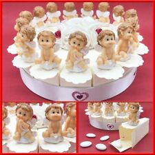 TORTE DI BOMBONIERE CON STATUINE ANGIOLETTO DA 15 FETTE BOMBONIERE BATTESIMO