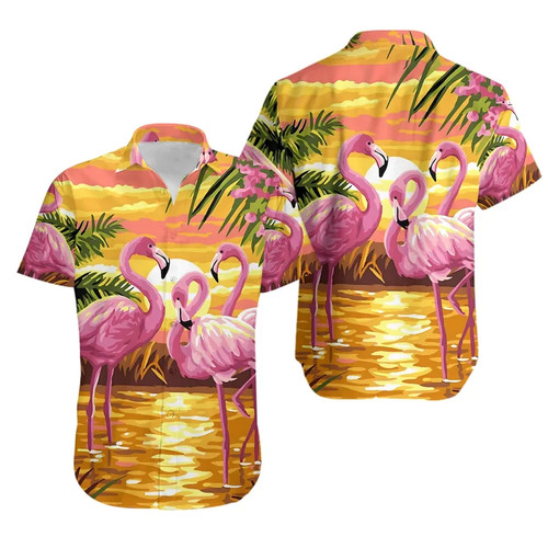 Camicia rosa fenicottero