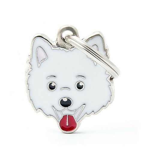 Targhetta cane volpino - id,