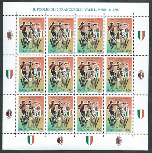 1999 italia minifoglio - 1999, milan