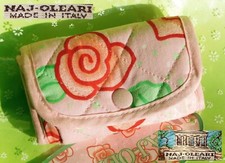 ? NAJ OLEARI VINTAGE 1990 MINI Portafoglio portamonete cotone stoffa collezione