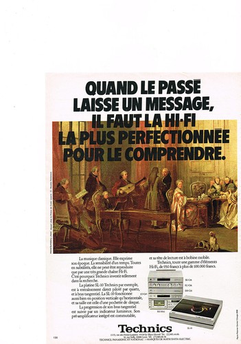 Publicite 1980 technics - publicite,