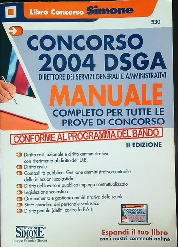 Concorso 2004 dsga direttore - concorso,