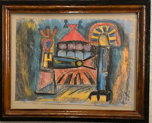 Vecchio disegno pastello - ,