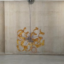 Lampadario in vetro Riccioli
