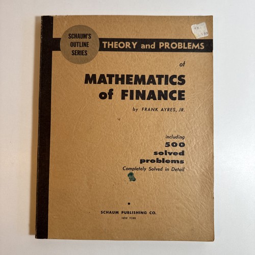 Schaum outline theory - schaum’s,