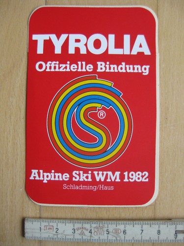 Adesivo sticker tyrolia sci - adesivo,
