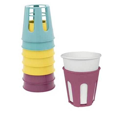 Reggi bicchieri plastica - 48,