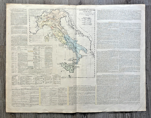 Italia 1829 carta geografica - italia,
