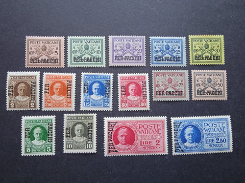 1931 vaticano sovrastampati - vaticano,