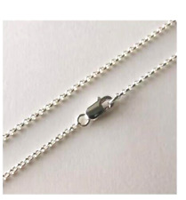 Catena rolò 1.7 mm di 50 cm in vero argento 925 sterling per compleanno regalo