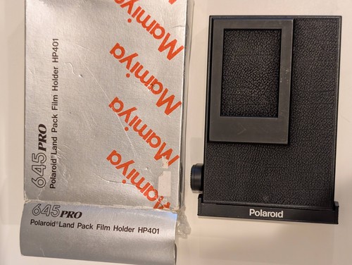 Polaroid film back for - , mamiya