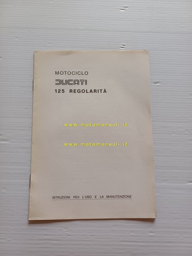 Ducati 125 regolarità manuale - ducati,