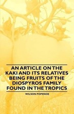 An Article on the Kaki and Its
