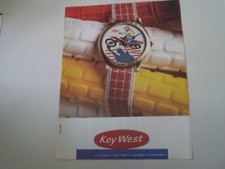 advertising Pubblicità 1987 OROLOGIO KEY WEST RACING USA