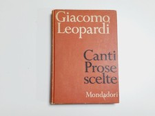 Libro Canti e Prose Scelte di