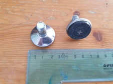 nr. 2 piedi gambe regolabili per mobili in acciaio e gomma m8 diametro 30mm