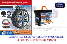 CATENE DA NEVE  MICHELIN  SEZIONE GOMME 225/55-R17 OMOLOGATE Italia