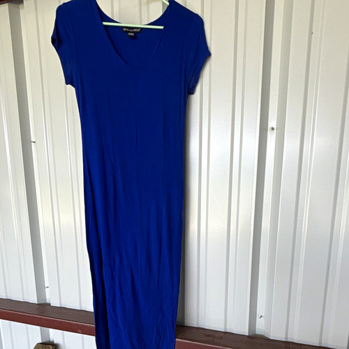 Maxi abito blu american - blu,