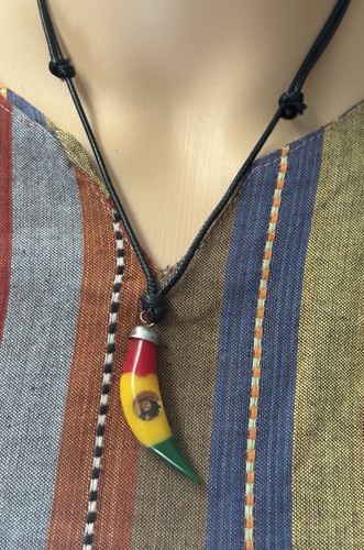 Ciondolo dente rasta collana - ciondolo,
