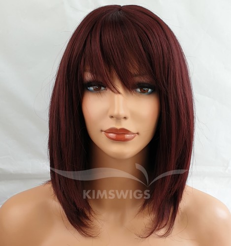 Parrucca rossa bordeaux donna - parrucca,