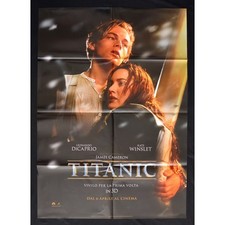 manifesto TITANIC Leonardo Di Caprio Kate Winslet Cameron disastro nave A286