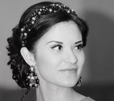 Cerchietto da sposa fatto a