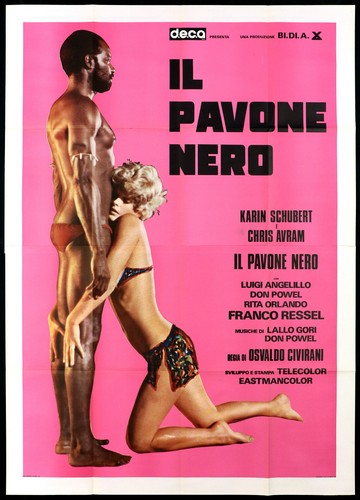 Pavone nero manifesto - pavone,