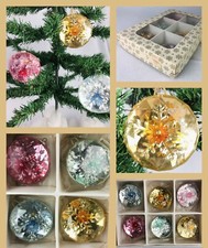 ?Box of Vintage Christmas Diorama Decorations  60s 70s  Natale Plastica Addobbi