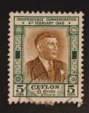Francobolli Ceylon Sri Lanka Indipendenza Mc 253 Sc 301 Yt 275 1949