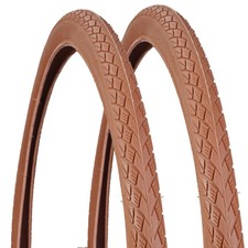 Set 2x Pneumatici Bici Marrone