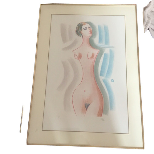Mario tozzi nudo litografia - mario,