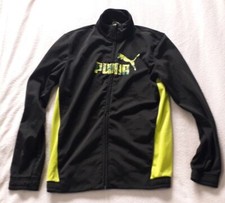 felpa nera e gialla Puma taglia 13/14 anni
