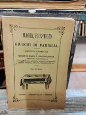 Magia, Prestigio e giochi di famiglia Salani ed. 1924 professori Bosco, PinettB3