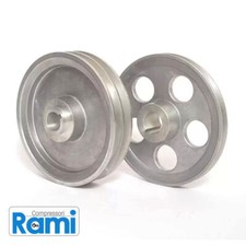 PULEGGIA IN ALLUMINIO PER MOTORI ELETTRICI COMPRESSORI - VARI DIAMETRI E FORI