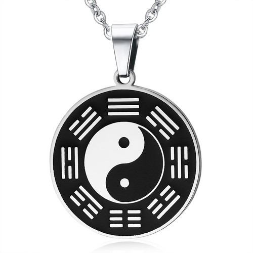 Collana punk uomo - vintage, yin