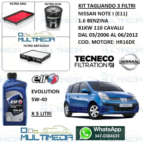 Kit tagliando filtri olio - tagliando,