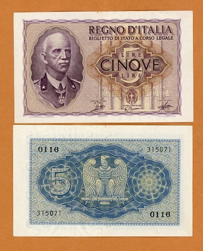 Italy lire 1940 p - italy,, p-28a