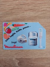 Scheda Carta Telefonica Rara Sip Telecom Italia Moulinex Tiratura Limitata